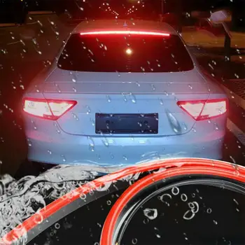 

1M Car Styling High Rear Additional Stop Lights With Strips Light Signal Running Turn LED Unverisal Auto Safety Flexible Br I1V3