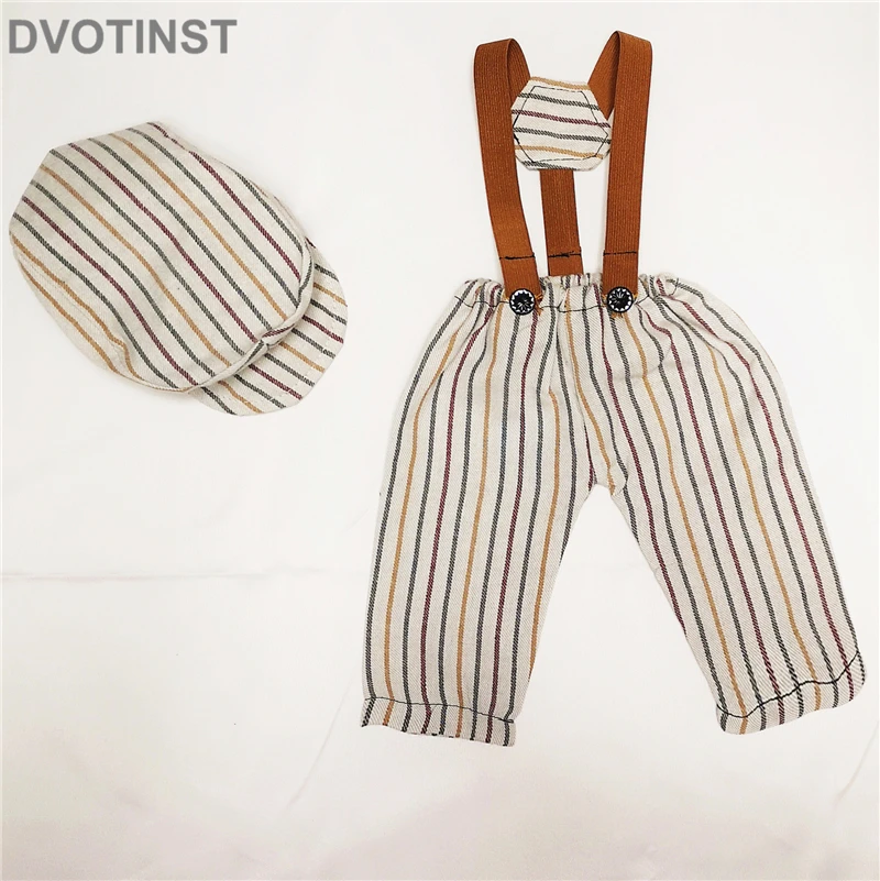 Dvotinst/реквизит для фотосессии новорожденных; джентльменские подтяжки для маленьких мальчиков; комплект со штанами; капот для фотосессии в студии