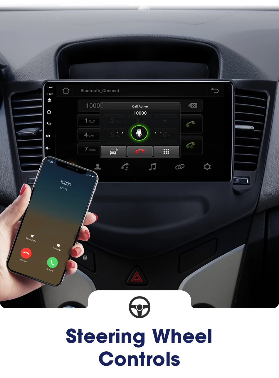 2DIN Android 8,1 4G+ WiFi 2G+ 3 2G Автомагнитола RDS DSP мультимедийный плеер для 2009- Chevrolet Cruze навигация gps головное устройство 2 din