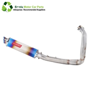 

Motorcycle Exhaust Escape Full System Slip On For Kawasaki ER-6N ER-6F ER6N ER6F Ninja650R Versys Ninja Z650 650 R 2012 To 2019