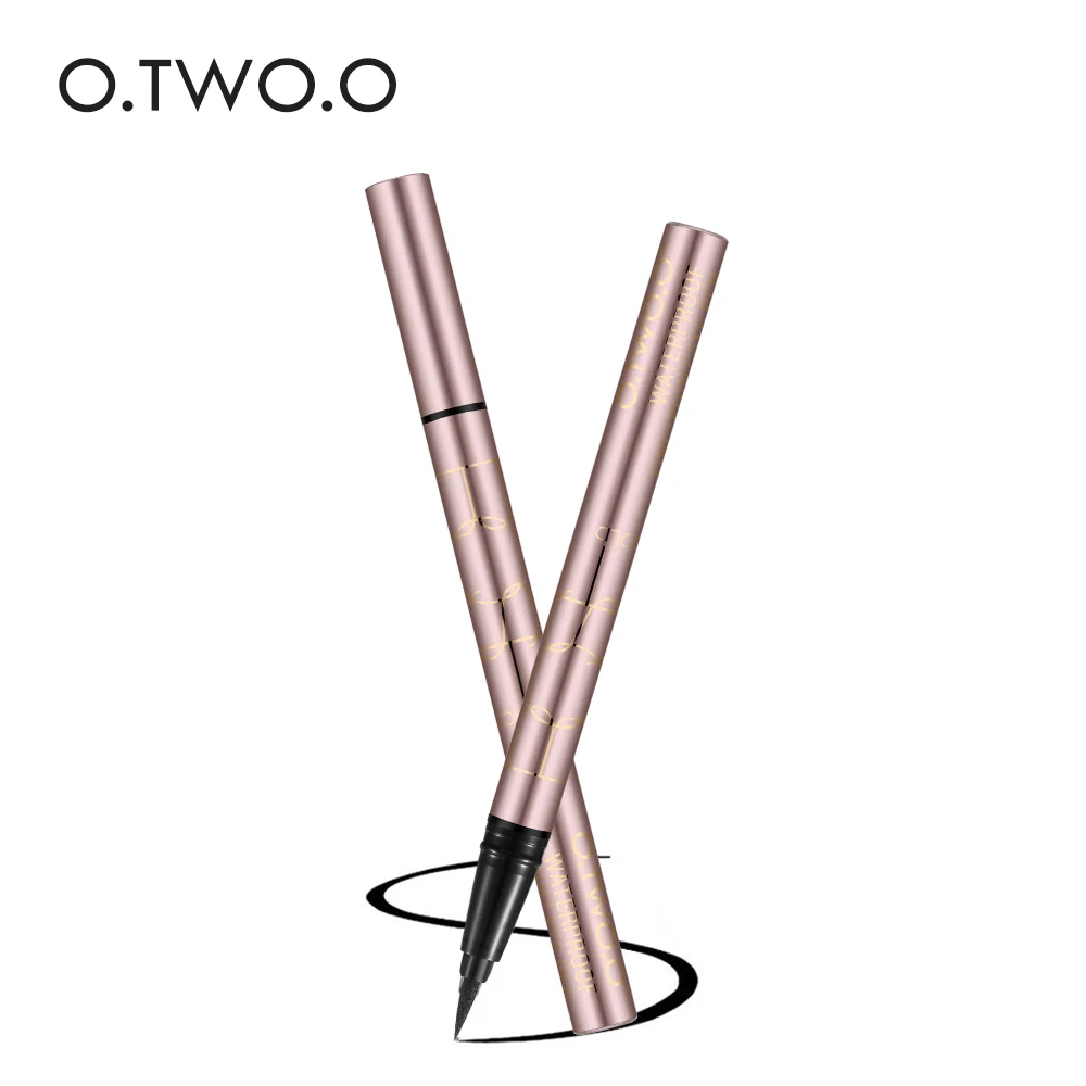 O. TWO. O жидкая подводка для глаз beauty Cat style черная Стойкая карандаш