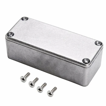 

Easy Install Small Tools Enclosure Music Instrument Durable Guitar Effector With Screws Storage Case Home Aluminium Box
