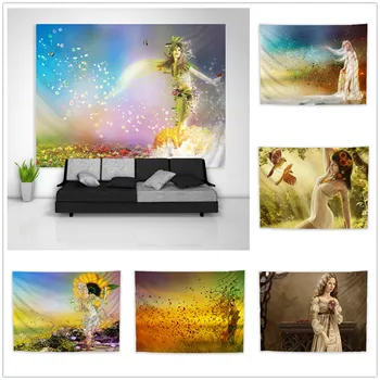 

Character Fantasy Natural Tapestry Art Wall Hanging Sofa Table Bed Cover Home Decor Dorm Gift