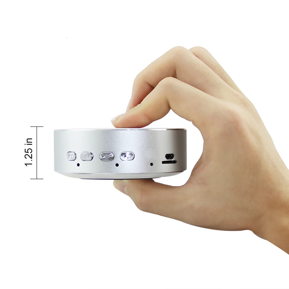 CHYI Мини Портативный Bluetooth ПК динамик для смартфона беспроводная круглая форма Бумбокс с TF слот для карт звуковая система для компьютера