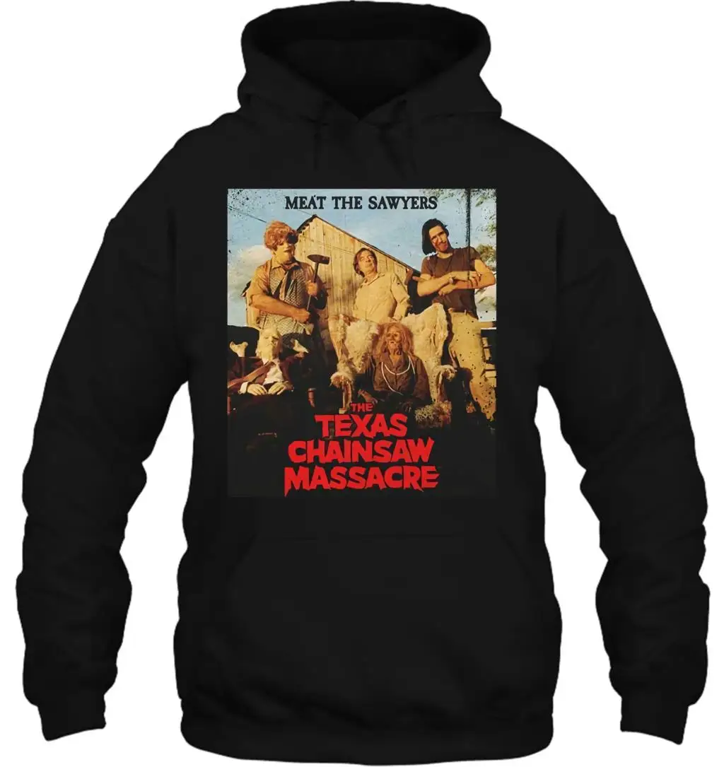 Мужская толстовка с капюшоном Texas Chainsaw Massacre Meat The Sawyers для взрослых, повседневные с принтом для женщин, уличная одежда
