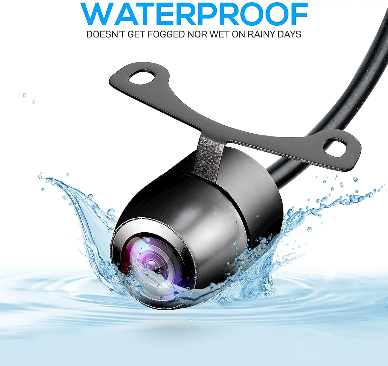 Car Rear View Camera 4 LED Night Vision Reversing Auto Parking Monitor CCD Waterproof 170 Degree HD Video