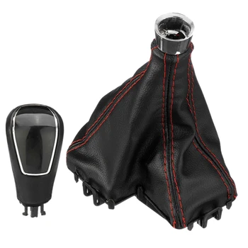 

Car Automatic Transmission Gear Shift Knob Leather Gear Gaiter Cover for Ford/Mondeo Mk4 S-MAX/Galaxy