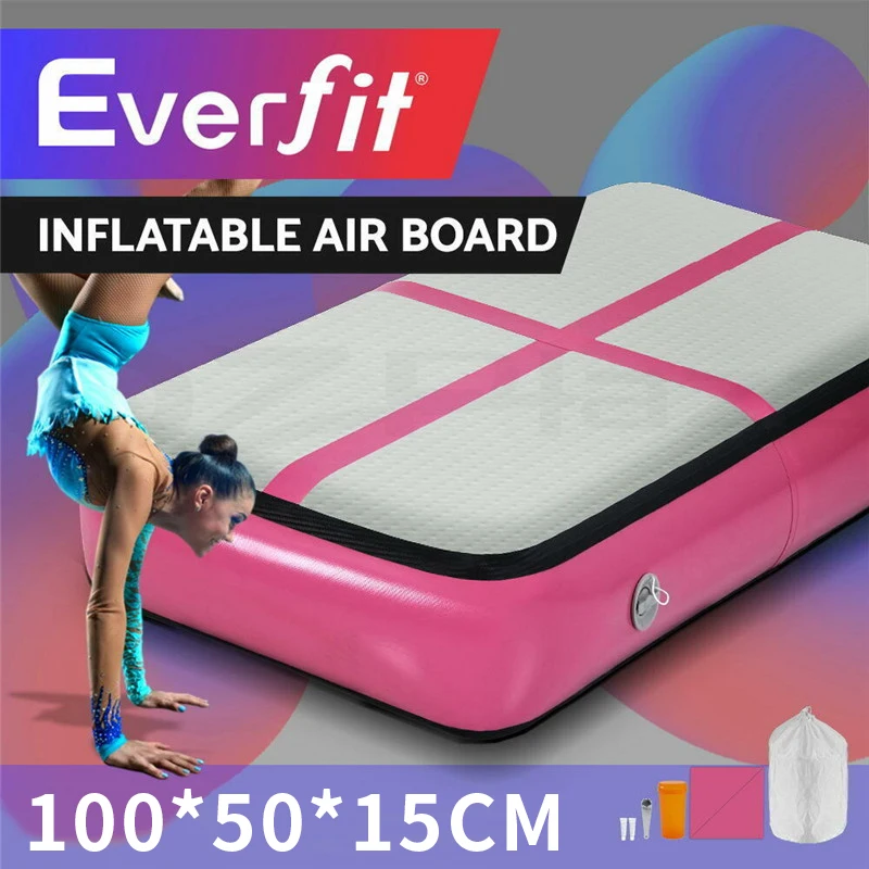 

100*50*15cm Inflatable Sport Air Board In Bouncers Gymnastics Mini Mat Cushion Air Track Tumbling Mats Training Board Equipment