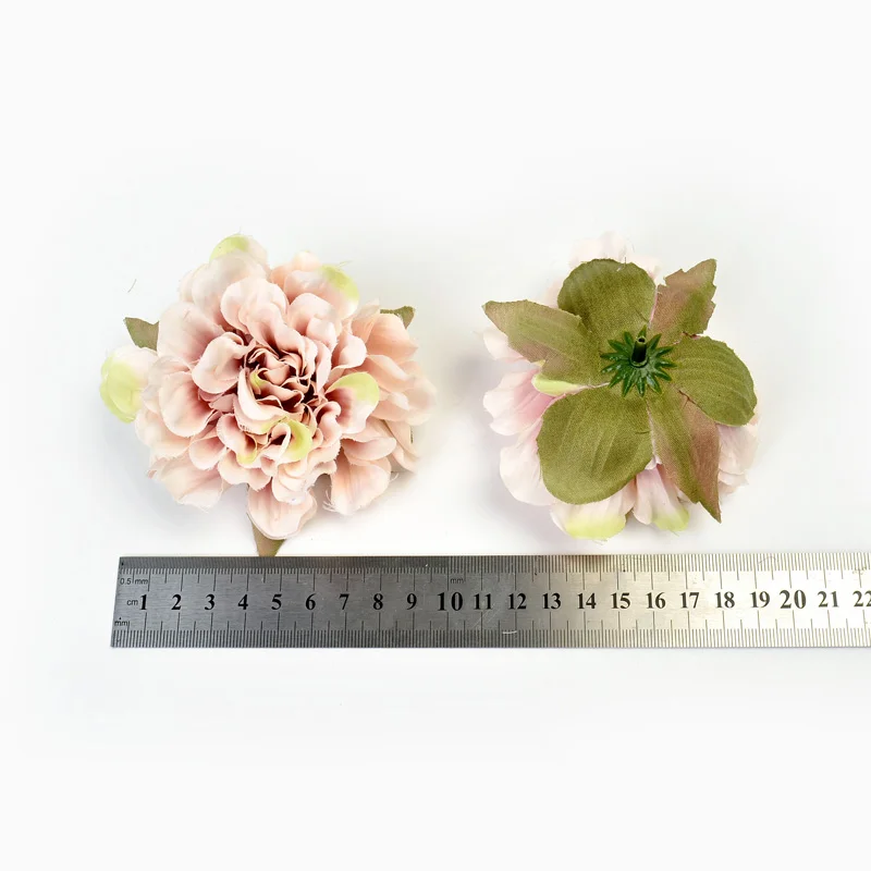 2 шт. искусственный цветок 9 см розовый искусственный цветок пион голова для свадебной вечеринки украшения дома DIY ВЕНОК скрапбук подарочная коробка