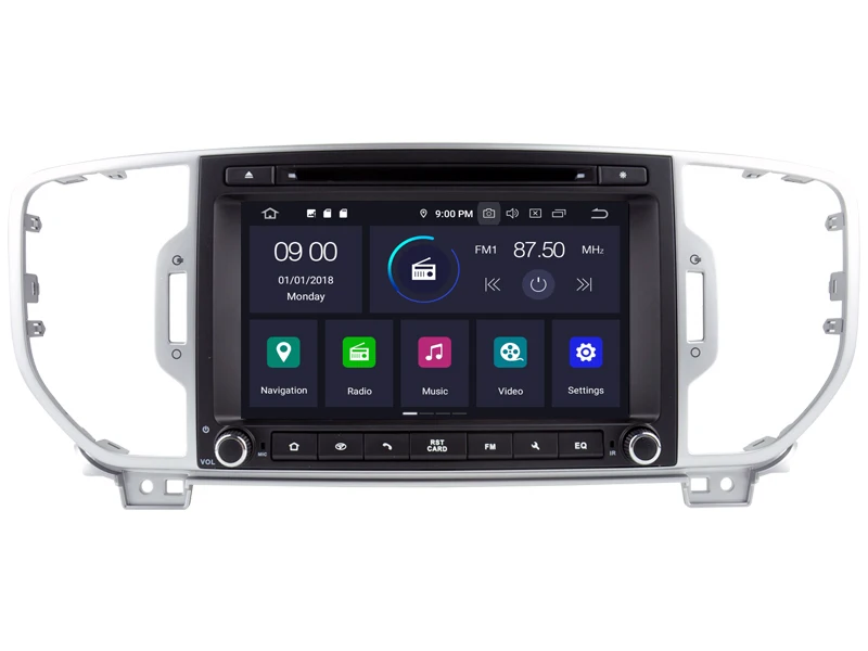 RUISO 4g+ 64g 8-Core dvd-плеер для автомобиля Android 9,0 для KIA SPORTAGE автомобильный мультимедийный DVD Авто Радио Стерео 1080P GPS wi-fi DVR dab obd ips