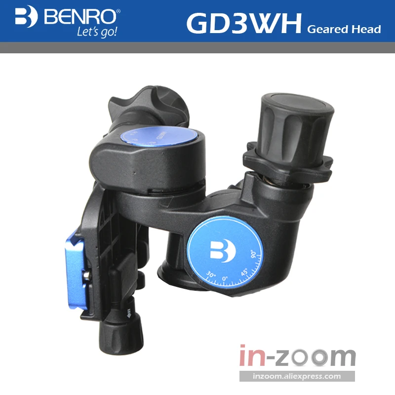 Benro GD3WH three-dimensional gear head PTZ magnesium alloy SLR photography tripod Panoramic photography head