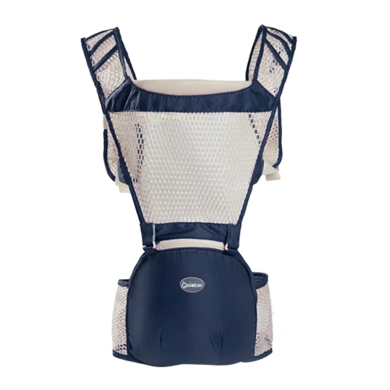blue AIEBAO Baby Carrier дышащий кенгуру Детский рюкзак для путешествий летний детский слинг Canguru младенческий Хипсит пояс ребенок обертывание Хипсит(пояс для ношения ребенка - Цвет: blue