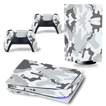 For PS5 Controller Camouflage Skin Sticker Decal Cover For PS5 Gamepad Joystick For PlayStation 5 Controllers Control