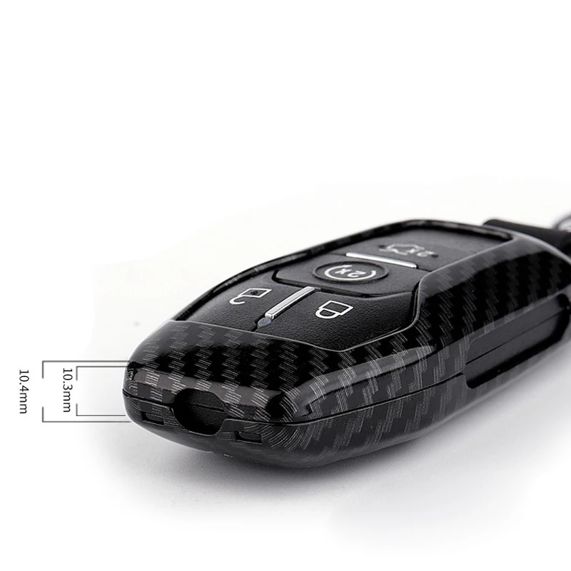 Чехол для ключей из углеродного волокна для Ford Fusion Mondeo F-150 Explorer Edge Fob Shell