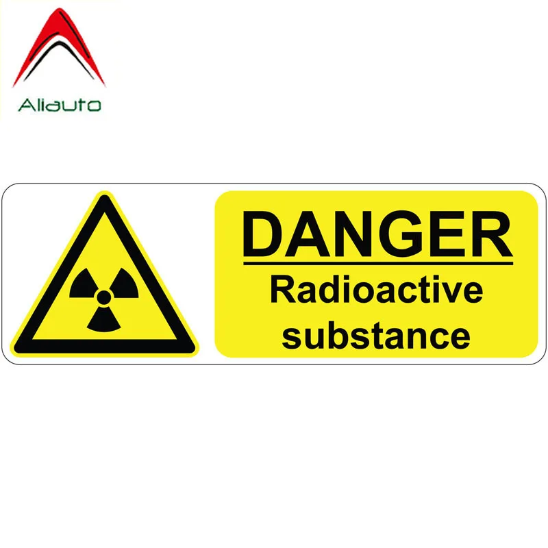 

Aliauto Warning Mark Car Sticker Danger Radioactive Substance Lnterest Pvc Reflective for Nissan Suzuki Mazda Subaru ,14cm*5cm