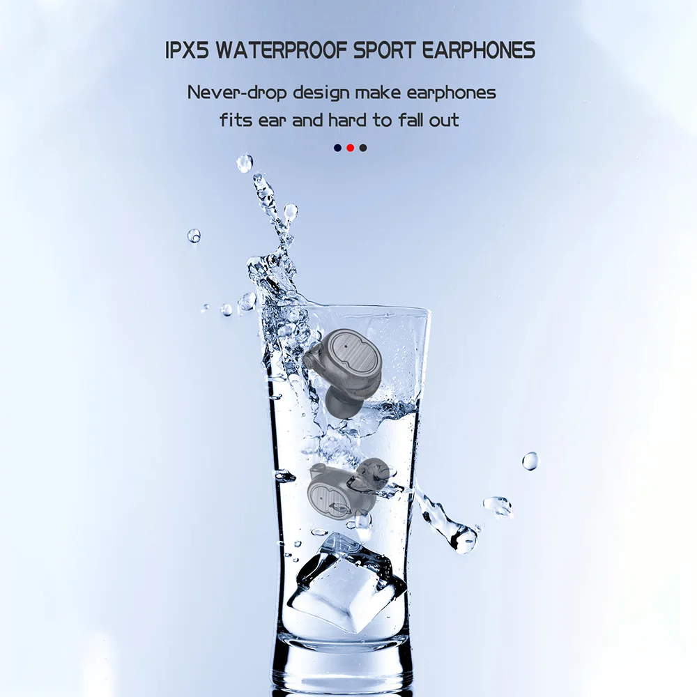 FDBRO TWS 5,0 8plus Bluetooth наушники настоящие беспроводные наушники спортивные наушники стерео бас гарнитура шумоподавление для телефонов