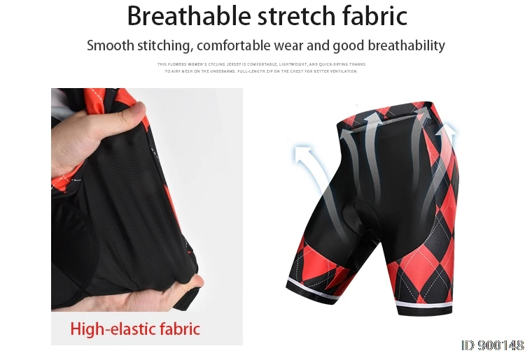 WOSAWE Men Gel Padded Anti Slip Cycling Shorts Downhill MTB Road Bike Shorts Red Bicycle Bermuda Ciclismo Ropa Ciclismo Tights