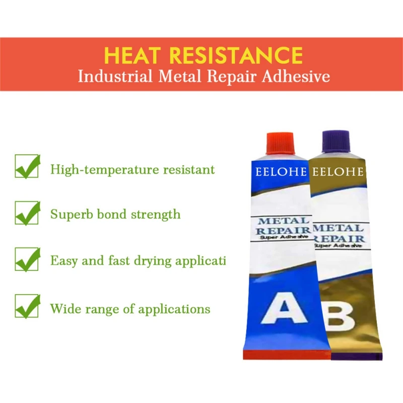 Промышленные термостойкие холодные сварные металлические ремонтные пасты A& B клей гель сильный длительный для металлов нескольких поверхностей