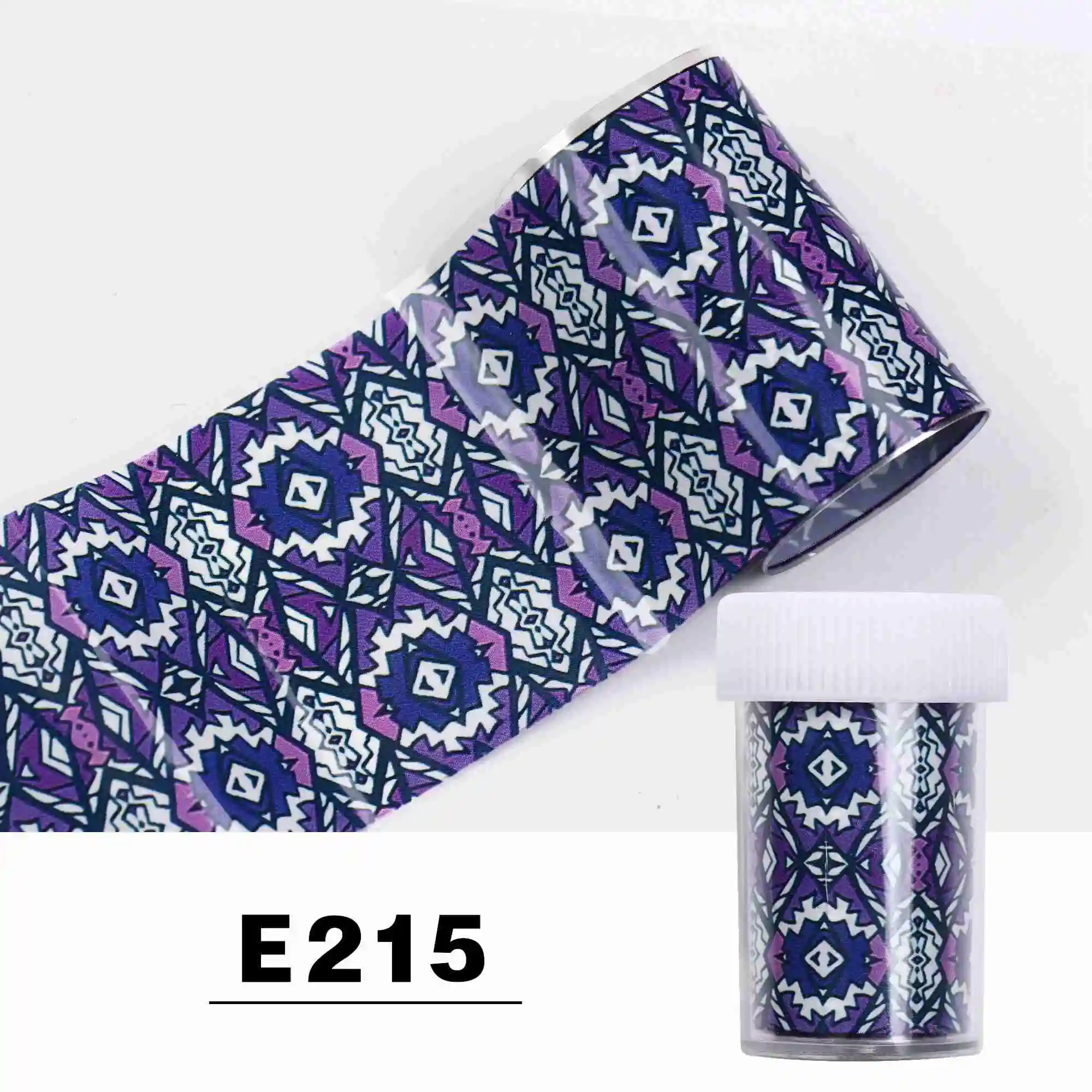 E215 Nail Foil 1 шт. голографический цветок Звездная Фольга для ногтей 4*100 см 33 цветной хрустальный камень переводная наклейка из фольги маникюрный набор Nailart украшения - Цвет: E215 Nail Foil