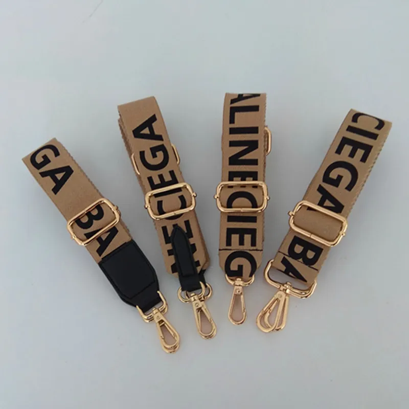

Women Bag Strap Letter Style Replacement Hand Bag With Silver Gold Buckle Lady Adjustable Shoulder Straps Easy Matching #d