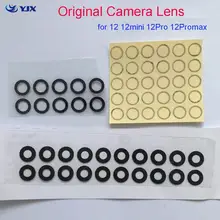 10 قطعة جديد الأصلي عودة كاميرا زجاج عدسة آيفون 12 12mini برو ماكس الكاميرا الخلفية الزجاج كسر استبدال أجزاء