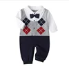 Newborn Baby Boy Girl Romper 2022 Fall Long Sleeves Bowtie Style Bebe Clothes Little Gentle Man Penguin Infant Babe Jumpsuits ► Photo 2/6