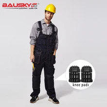 Bauskyddb136мужские брюки-карго, комбинезон, мульти_ инструмент, карманы, высокое качество, рабочая одежда, рабочие брюки с подтяжками, темно-синие
