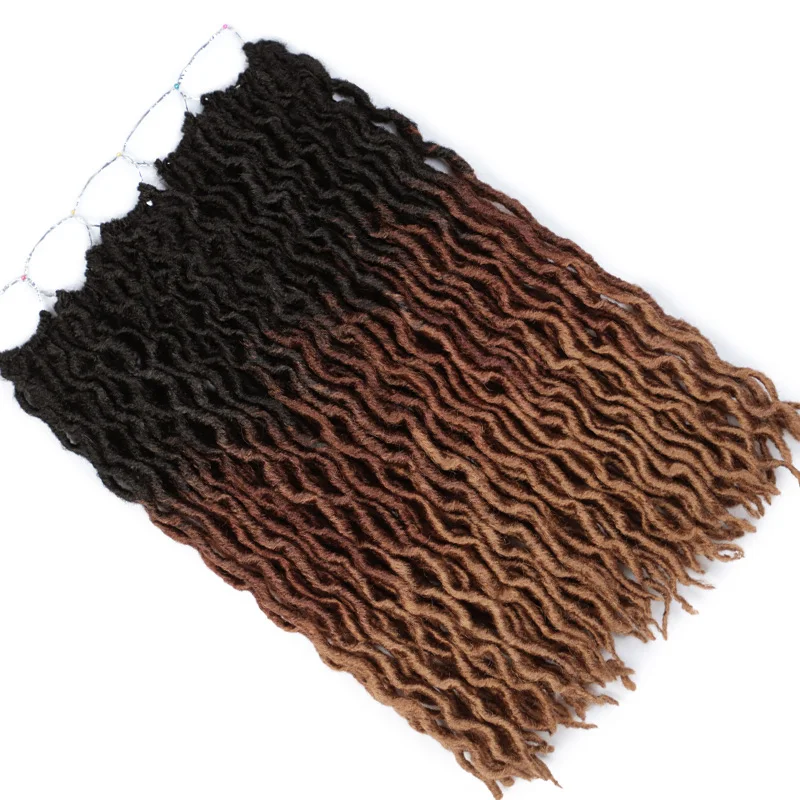 Синтетические волосы Nu Locs накладные на крючке косички дредлоки богиня Faux Curly