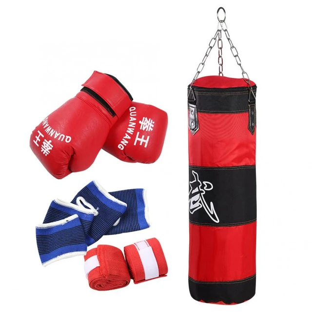 Ensemble de matériel de boxe pour adulte avec sac de frappe