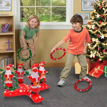 

Inflatable Santa Funny Reindeer Antler Hat Ring Toss Pvc Santa Funny Reindeer Antler Hat Ring Toss Christmas Holiday Supplies
