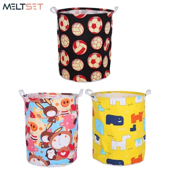 

Clothing Laundry Basket Kids Toys Organizer Storage Bucket Foldable Storage Basket for Clothes Toys Sundries Bathroom Organizer