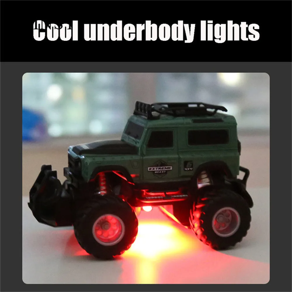 HIINST Toys Electric RC Car 4WD 4CH Led Rock Crawler Roll Car 4x4 Drive Remote Control 2pcs Boys Remote Control Buggy Car Toys