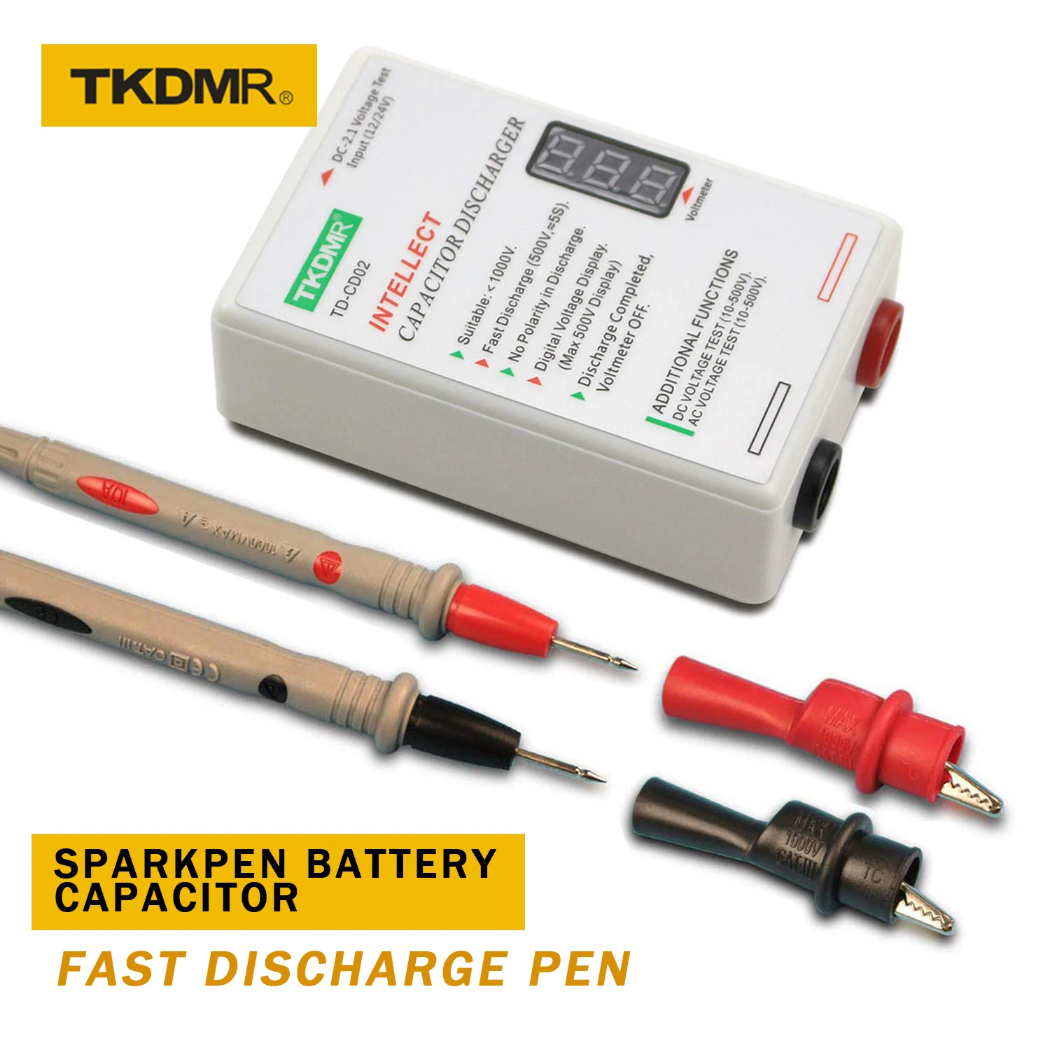 Tkdmr Sparkpen Battery Capacitor Fast Discharge Pen Discharger