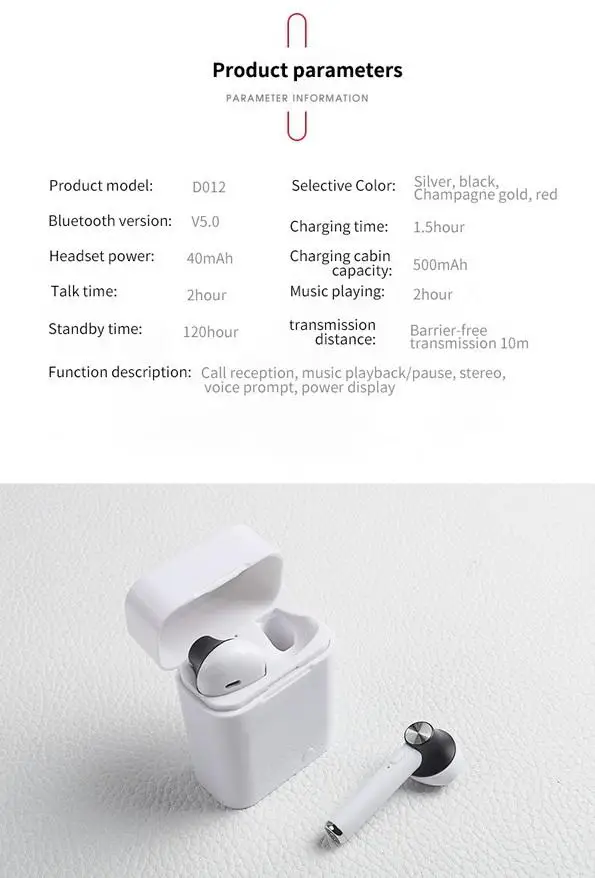 TWISTER. CK D012 TWS Bluetooth наушники стерео беспроводные наушники для бега спорт бас гарнитура с микрофоном для Iphone Xiaomi huawei