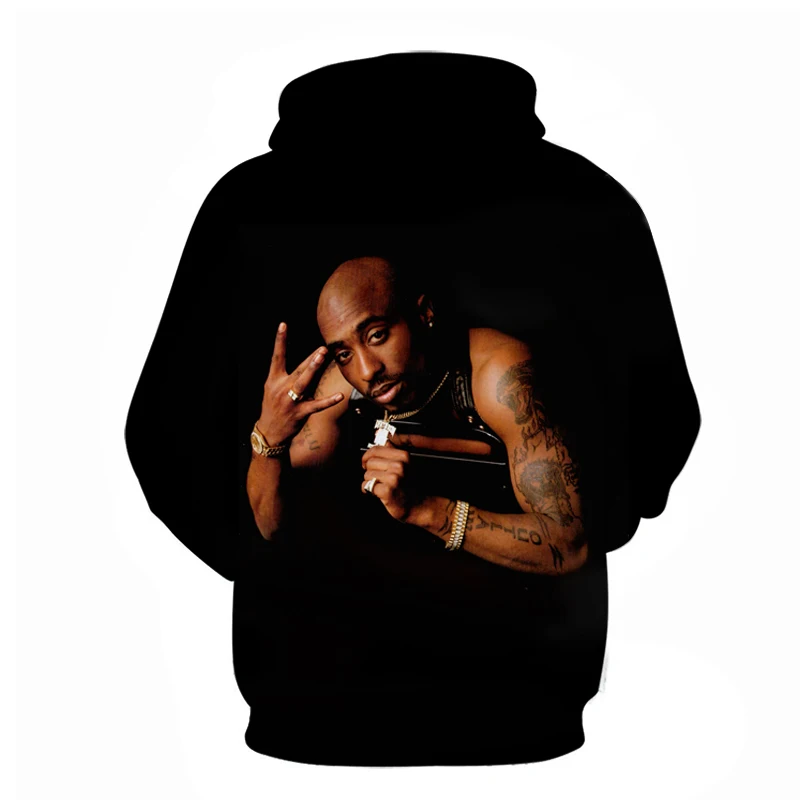 Мужские/женские толстовки, толстовка с длинным рукавом, 3D принт, 2pac, толстовки в стиле хип-хоп, пуловер с капюшоном, топы размера плюс S-6XL