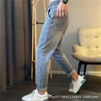 

kind of jeans grinding straight white men's cultivate morality men leisure is cowboy pants code easy stretch pants