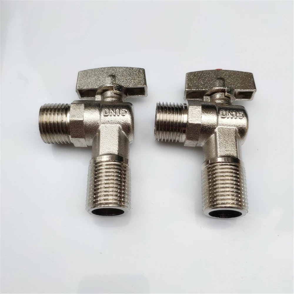 4 Points Full Copper Large Flow Ball Core Angle Valve Gas Water Heater Cold And Hot Water Full Open Diameter Triangle Valve