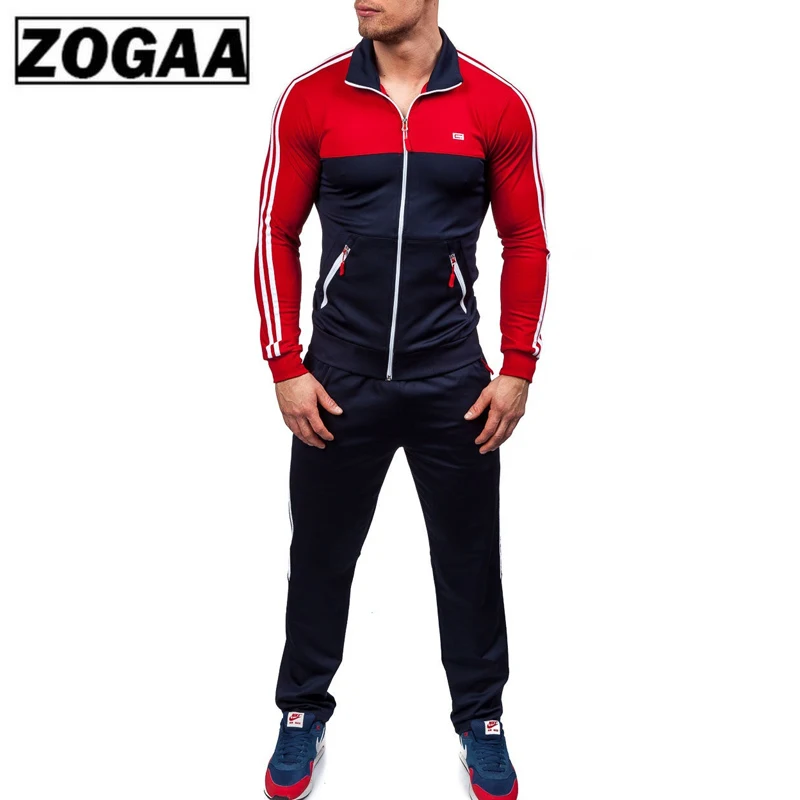 

2 Pieces Set for Men Pant and Tops ZOGAA 2018 New Men' Fashion Plus Size XS-4XL Sportswear Men SummerTracksuit Sweatsuit