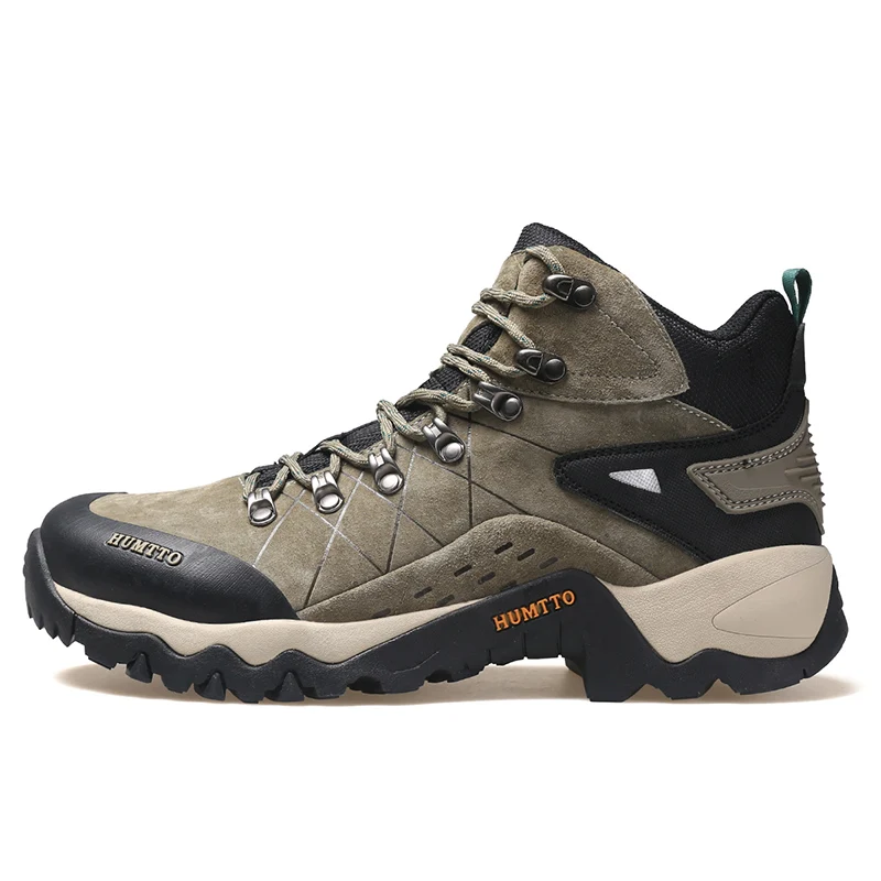 HUMTTO Waterproof Hiking Shoes Winter Leather Hunting Trekking Sneakers for Men Outdoor Sport Walking Tactical Safety Boots Mens