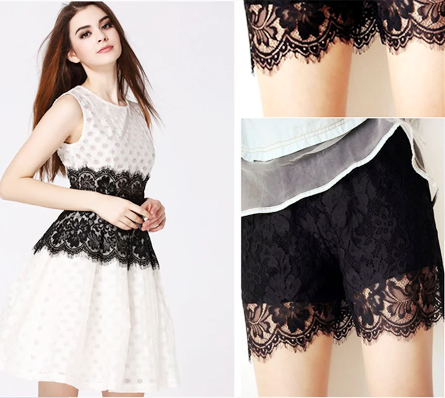 Knitting Lace Eyelash Lingerie Sexy Underwear Fabrics Soft Lace Dress Accessories Diy Sewing Trims 1 Yard 28cm wide