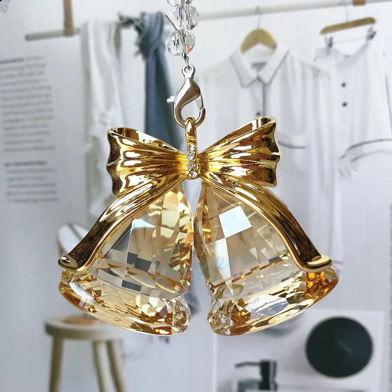 

Модное Хрустальное стекло, подвесное украшение для витрины, элегантный Колокольчик для автомобиля, декоративный подарок на день рождения, бесплатная доставка