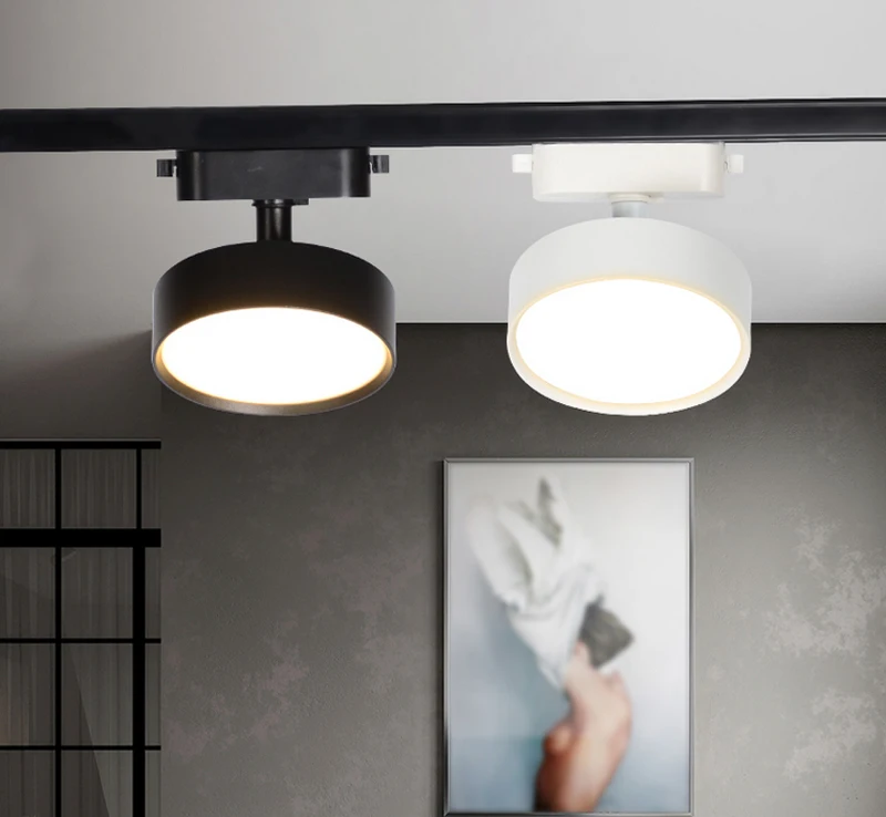 Led COB Track light aluminum 9w 12W 18W Ceiling Rail Track lighting Spot on Rail Spotlights Replace Halogen Lamps AC220V 6