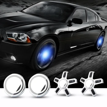 

Hub Cap Light Lamp 4PCS Car Floating Illumination Wheel Center Caps LED Light Cover Lighting Energy Flash Auto For VW 56mm 65mm