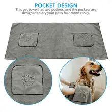 

Pet Dog Towel Super Absorbent Dog Bathrobe Microfiber Bath Towels Quick-Drying Cat Bath Towel Pets Dog Bath Towels Perros Cat