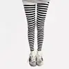 Women Ankle Length Skinny Leggings Black White Horizontal Striped Pants High Quality and Brand New ► Photo 1/6