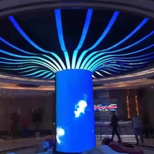 Круглый круглый гибкий светодиодный дисплей p2.5 16x32 см, модуль, DJ бар, ночной клуб KTV художественный центр креативная светодиодная видеопанель