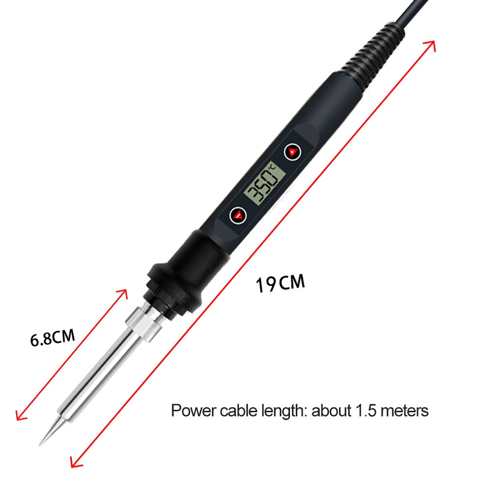 plastic welder stapler 60/80W digital electric soldering iron welding iron tool  temperature adjustable soldering  iron tips/ stand/ tin wire best soldering iron