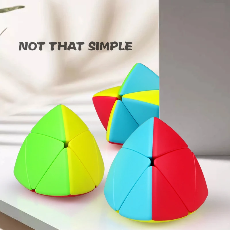 Qiyi 2x2 кубик Mastermorphix Stickerless выпуклая Пирамидка волшебный куб для обучения мозгу-красочные игрушки Рождественский подарок