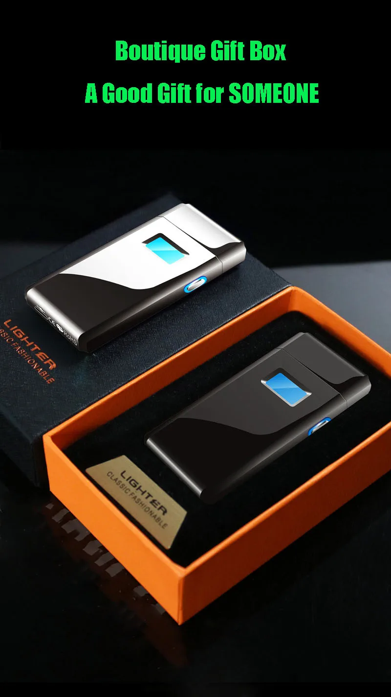 Двойная дуговая зажигалка, дисплей питания, персонализированная usb зарядка, зажигалка, трубка, воспламенитель, ЖК-дисплей, кнопка Зажигания, зажигалка