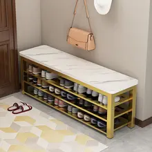 Armoire de rangement pour chaussures en bois et acier, meuble de rangement pour chaussures